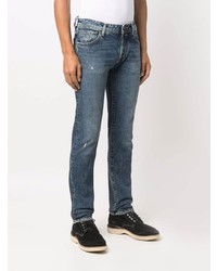 blaue Jeans mit Destroyed-Effekten von Jacob Cohen