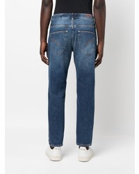 blaue Jeans mit Destroyed-Effekten von Dondup