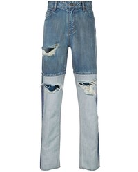 blaue Jeans mit Destroyed-Effekten von Mostly Heard Rarely Seen