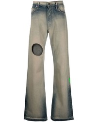 blaue Jeans mit Destroyed-Effekten von Off-White