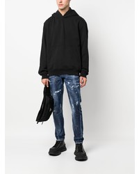 blaue Jeans mit Destroyed-Effekten von DSQUARED2