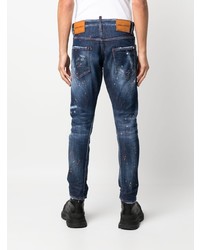 blaue Jeans mit Destroyed-Effekten von DSQUARED2