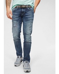 blaue Jeans mit Destroyed-Effekten von Pepe Jeans