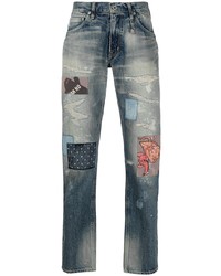 blaue Jeans mit Destroyed-Effekten von Poggys Box