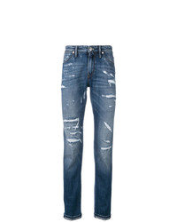 blaue Jeans mit Destroyed-Effekten von Pt05