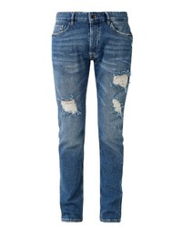 blaue Jeans mit Destroyed-Effekten von Q/S designed by