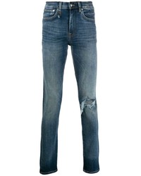 blaue Jeans mit Destroyed-Effekten von R13