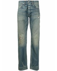 blaue Jeans mit Destroyed-Effekten von Ralph Lauren RRL