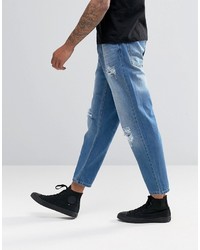 blaue Jeans mit Destroyed-Effekten von Religion