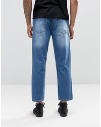 blaue Jeans mit Destroyed-Effekten von Religion