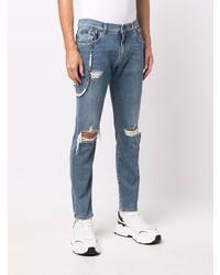 blaue Jeans mit Destroyed-Effekten von Dolce & Gabbana