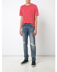 blaue Jeans mit Destroyed-Effekten von 321