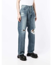 blaue Jeans mit Destroyed-Effekten von Ambush