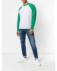 blaue Jeans mit Destroyed-Effekten von Dondup