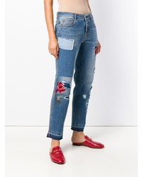 blaue Jeans mit Destroyed-Effekten von Ermanno Scervino