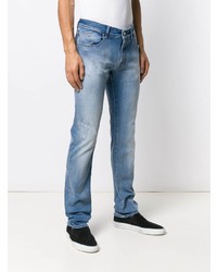 blaue Jeans mit Destroyed-Effekten von Karl Lagerfeld