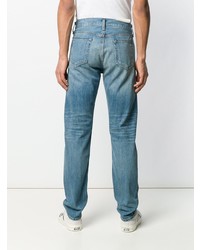 blaue Jeans mit Destroyed-Effekten von rag & bone