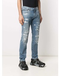 blaue Jeans mit Destroyed-Effekten von Dolce & Gabbana