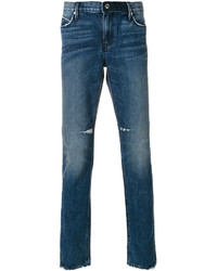 blaue Jeans mit Destroyed-Effekten von RtA