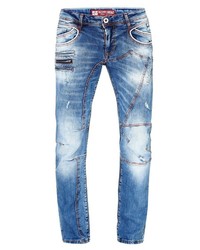 blaue Jeans mit Destroyed-Effekten von RUSTY NEAL