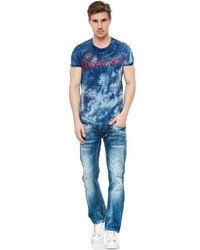 blaue Jeans mit Destroyed-Effekten von RUSTY NEAL