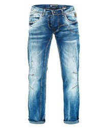 blaue Jeans mit Destroyed-Effekten von RUSTY NEAL