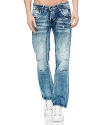 blaue Jeans mit Destroyed-Effekten von RUSTY NEAL