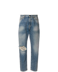 blaue Jeans mit Destroyed-Effekten von Saint Laurent