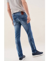blaue Jeans mit Destroyed-Effekten von SALSA