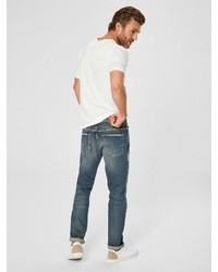 blaue Jeans mit Destroyed-Effekten von Selected Homme