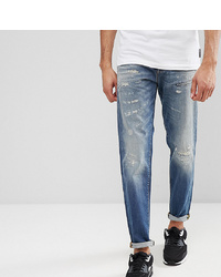 blaue Jeans mit Destroyed-Effekten von Selected Homme