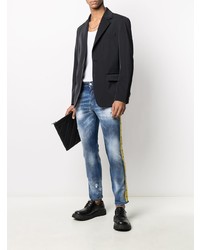 blaue Jeans mit Destroyed-Effekten von DSQUARED2