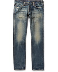 blaue Jeans mit Destroyed-Effekten von Simon Miller