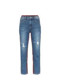 blaue Jeans mit Destroyed-Effekten von Sjyp