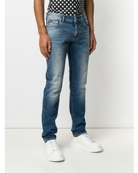 blaue Jeans mit Destroyed-Effekten von Dolce & Gabbana