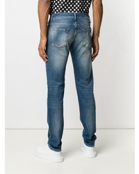 blaue Jeans mit Destroyed-Effekten von Dolce & Gabbana