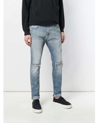 blaue Jeans mit Destroyed-Effekten von Represent