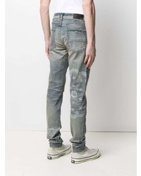 blaue Jeans mit Destroyed-Effekten von Amiri