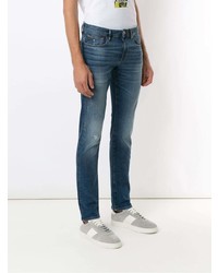 blaue Jeans mit Destroyed-Effekten von Armani Exchange