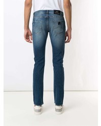 blaue Jeans mit Destroyed-Effekten von Armani Exchange