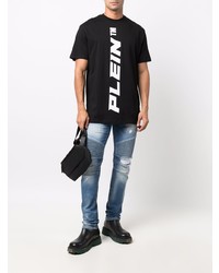 blaue Jeans mit Destroyed-Effekten von Philipp Plein