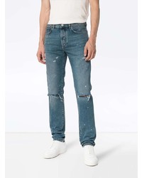 blaue Jeans mit Destroyed-Effekten von Givenchy