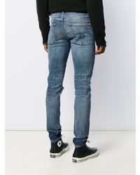 blaue Jeans mit Destroyed-Effekten von R13