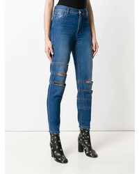 blaue Jeans mit Destroyed-Effekten von EACH X OTHER