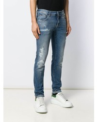 blaue Jeans mit Destroyed-Effekten von Dolce & Gabbana