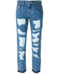 blaue Jeans mit Destroyed-Effekten von SteveJ & YoniP