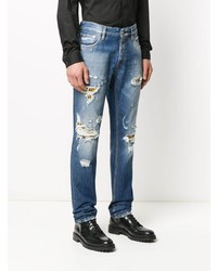 blaue Jeans mit Destroyed-Effekten von Just Cavalli