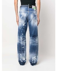 blaue Jeans mit Destroyed-Effekten von DSQUARED2