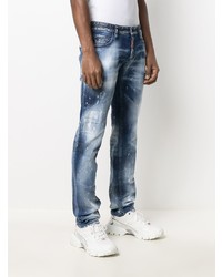 blaue Jeans mit Destroyed-Effekten von DSQUARED2