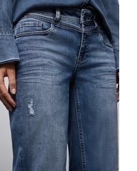 blaue Jeans mit Destroyed-Effekten von STREET ONE